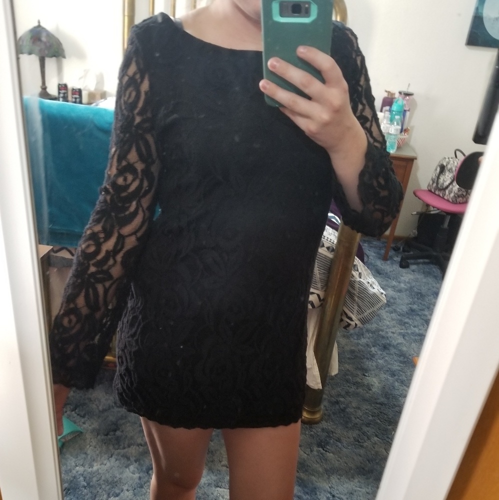Short black dress